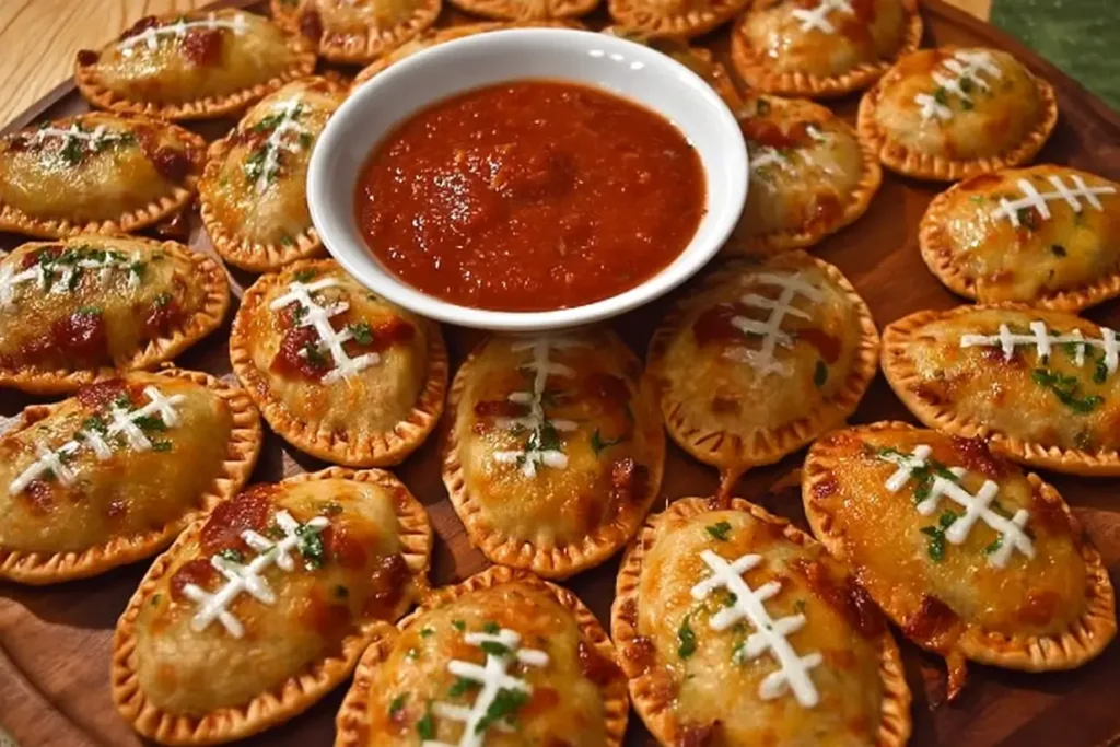 Mini Football-Shaped Pizzas: The Perfect Game Day Treat!