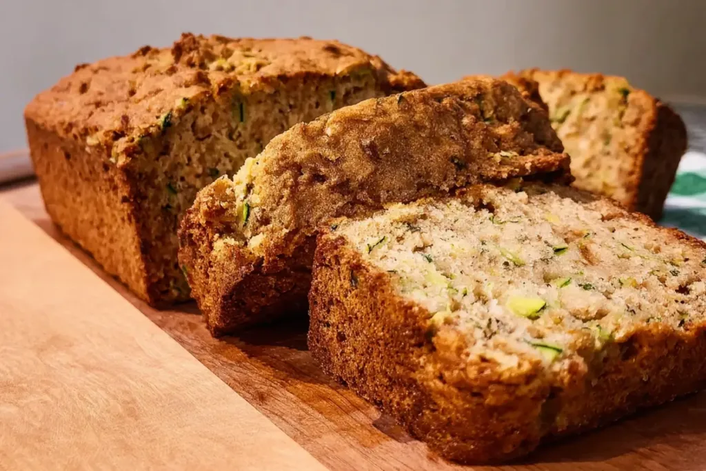 Mom's Zucchini Bread: The Best You’ll Ever Taste! 4 Mom's Zucchini Bread Freshly Baked