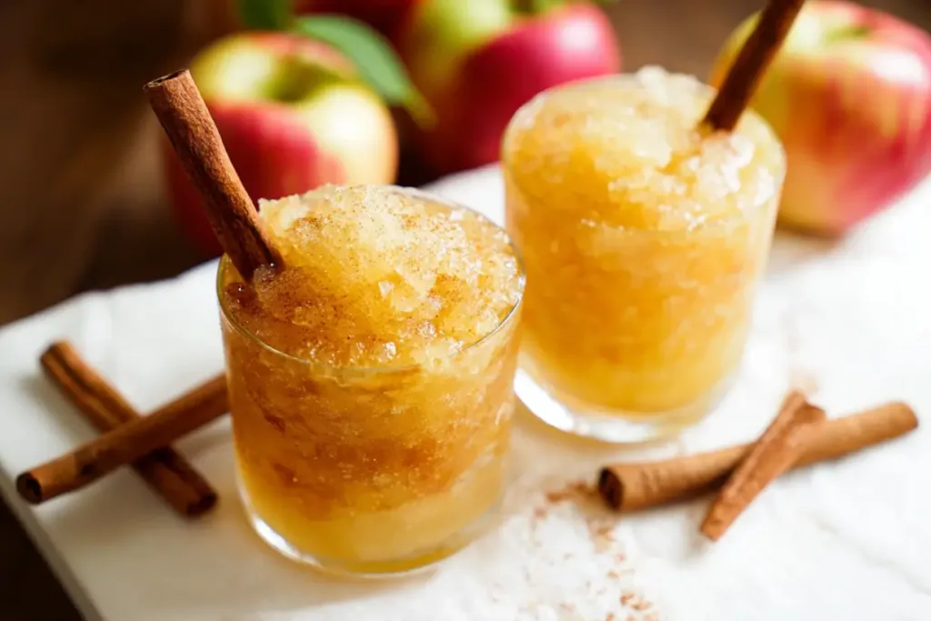 Apple Cider Bourbon Slush