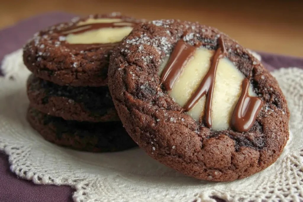 Chocolate Cheesecake Cookies Fresh Out of the Oven
