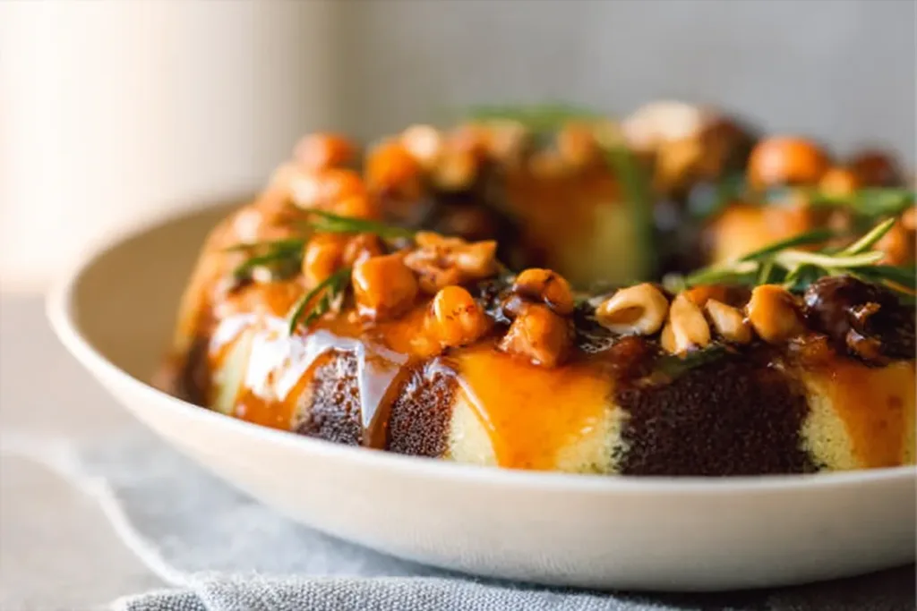 Decadent Chocolate Flan Cake on a Serving Plate