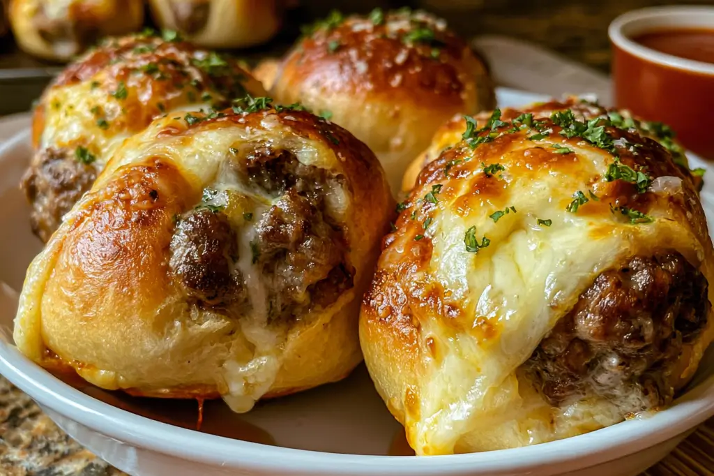 Beef and Cheese Biscuit Bombs