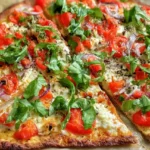 Skillet-cooked cottage cheese flatbread sprinkled with dried oregano and herbs.