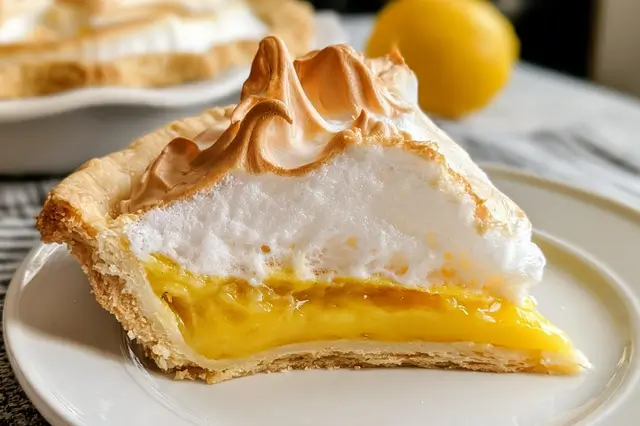 Classic Lemon Meringue Pie with a Flaky Homemade Crust: Delightful Treat 4 traditional lemon meringue pie recipe