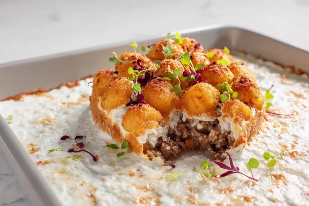 Delicious Tater Tot Casserole Freshly Baked