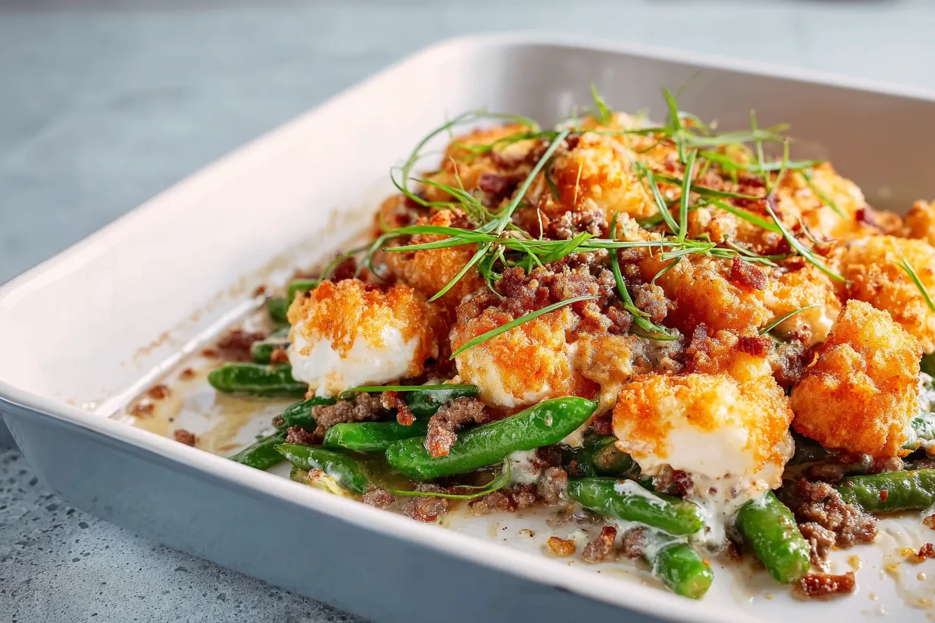 Delicious Tater Tot Casserole Freshly Baked