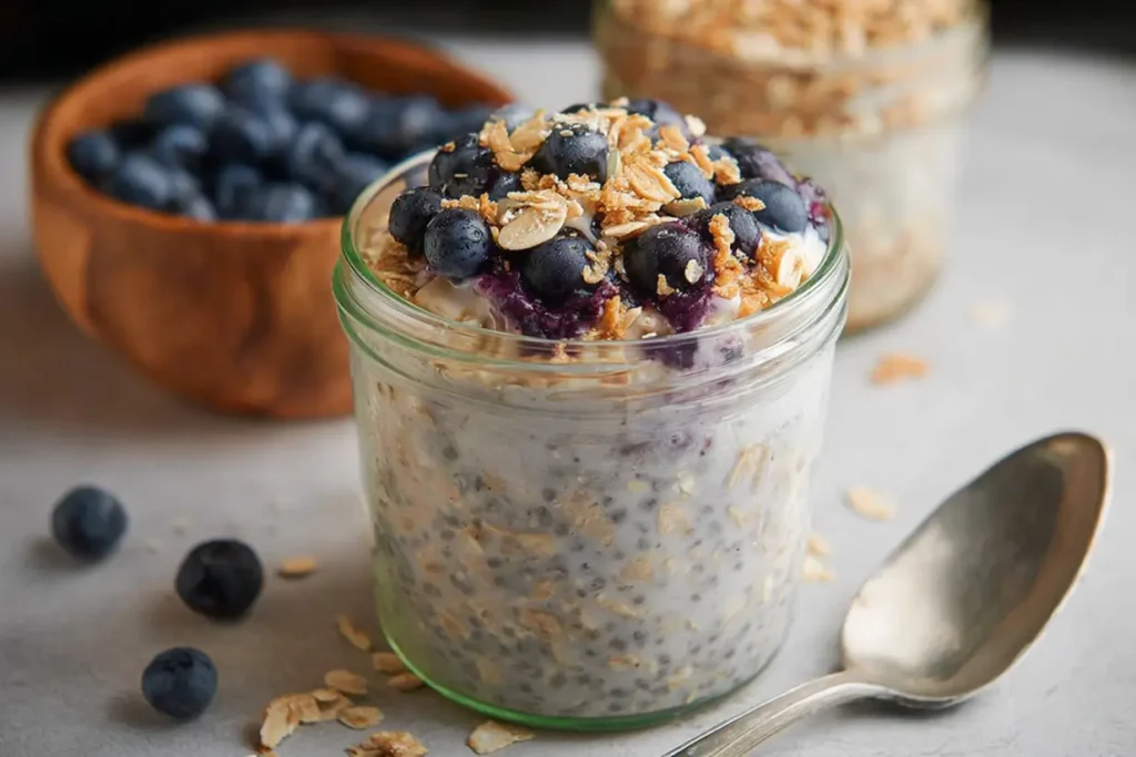 Blueberry Crunch Overnight Oats