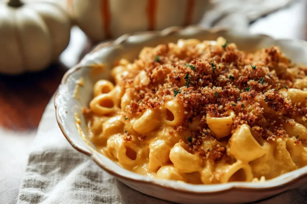 Creamy Pumpkin Mac & Cheese