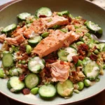 Crispy Rice Salmon Cucumber Salad with Creamy Asian Dressing 5 Crispy Rice Salmon Cucumber Salad with Creamy Asian Dressing Delight