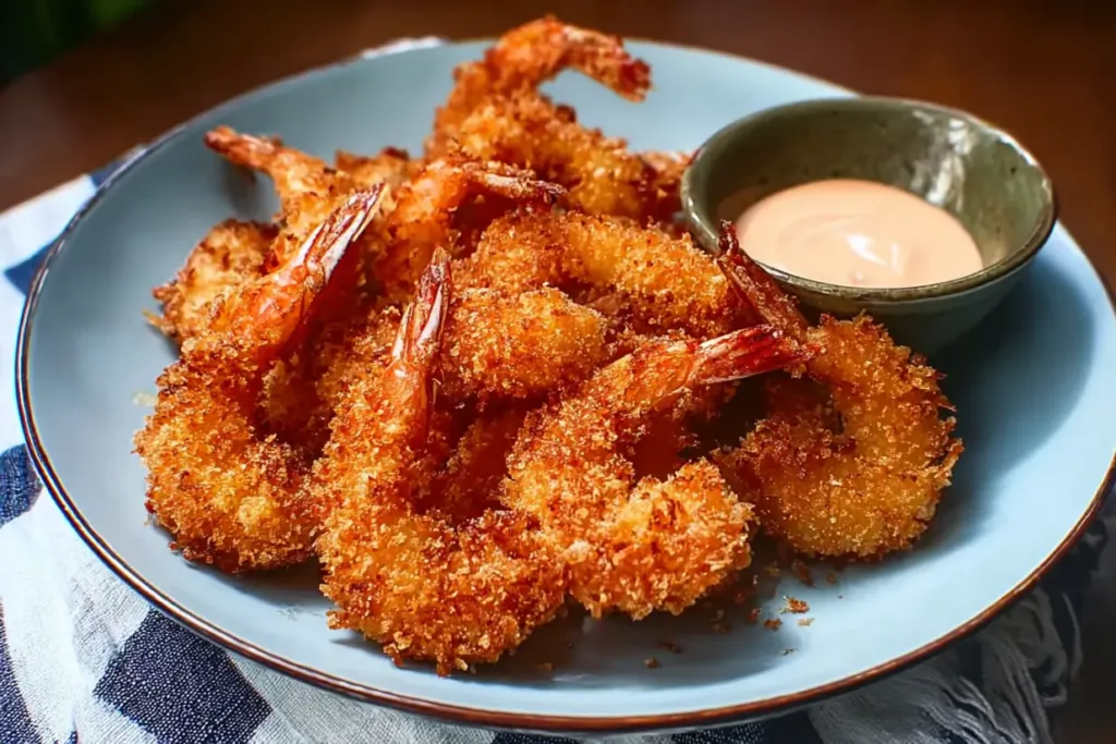 Crunchy Japanese Style Deep Fried Shrimp Platter Japanese-Style Deep-Fried Shrimp: A Crispy Delight!