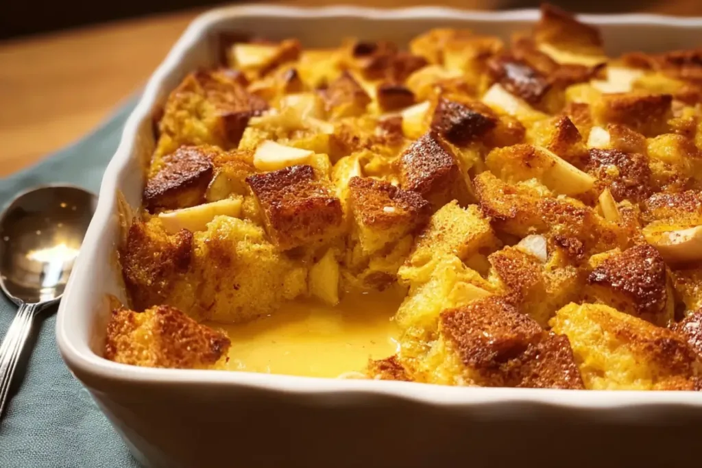 Eggnog and Apple Bread Pudding: Irresistibly Delicious