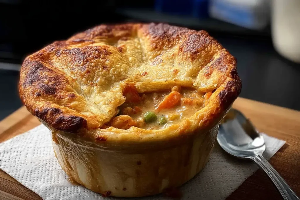 Delicious Pizza Pot Pie with Crispy Crust 