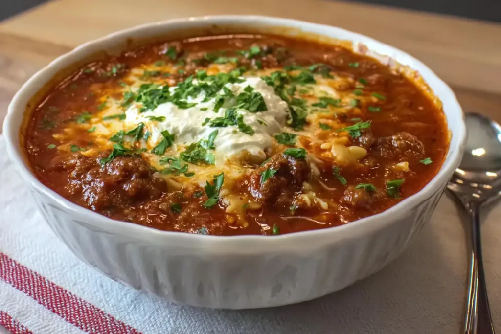 Real Lasagna Soup