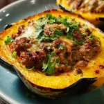 Sausage-Stuffed Acorn Squash