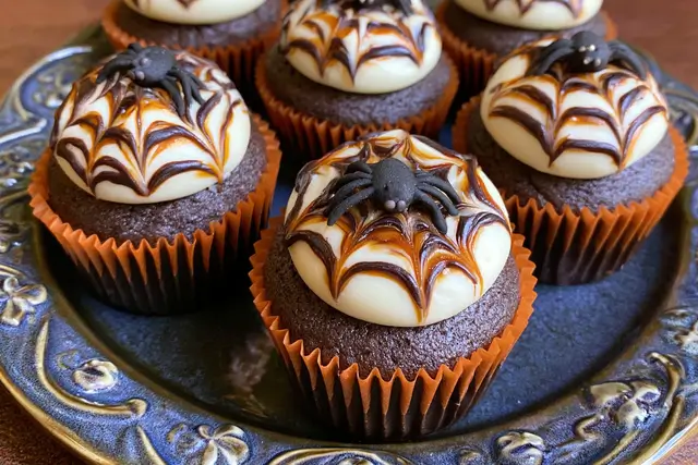 Spooky Spider Web Cupcakes: The Perfect Halloween Treat Recipe 4 Spooky Spider Web Cupcakes Recipe