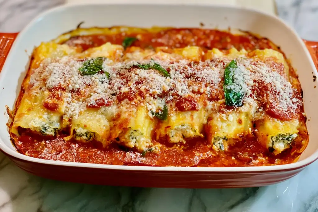 Manicotti: A Delicious Twist on Classic Italian Comfort 4 Ricotta and Mozzarella Manicotti