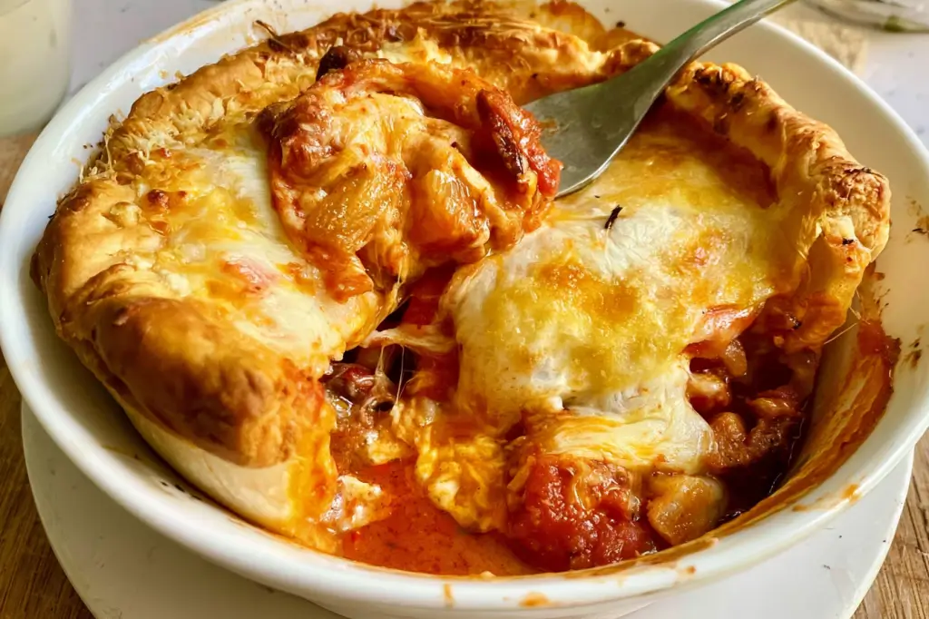Crescent Roll Pizza Pot Pie