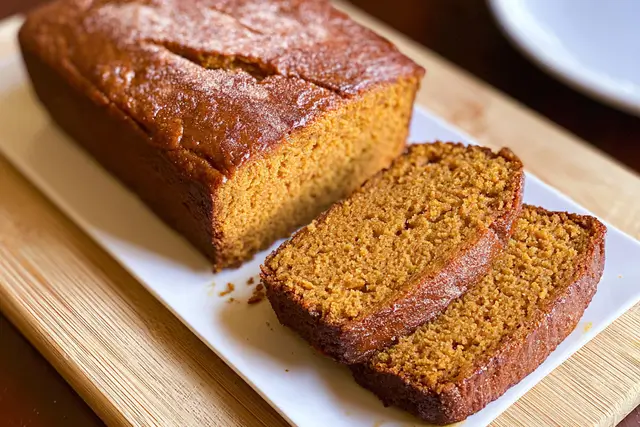 Keto Pumpkin Bread: Deliciously Guilt-Free Delight 3 Moist low-carb keto pumpkin bread loaf spiced with warm autumn cinnamon.