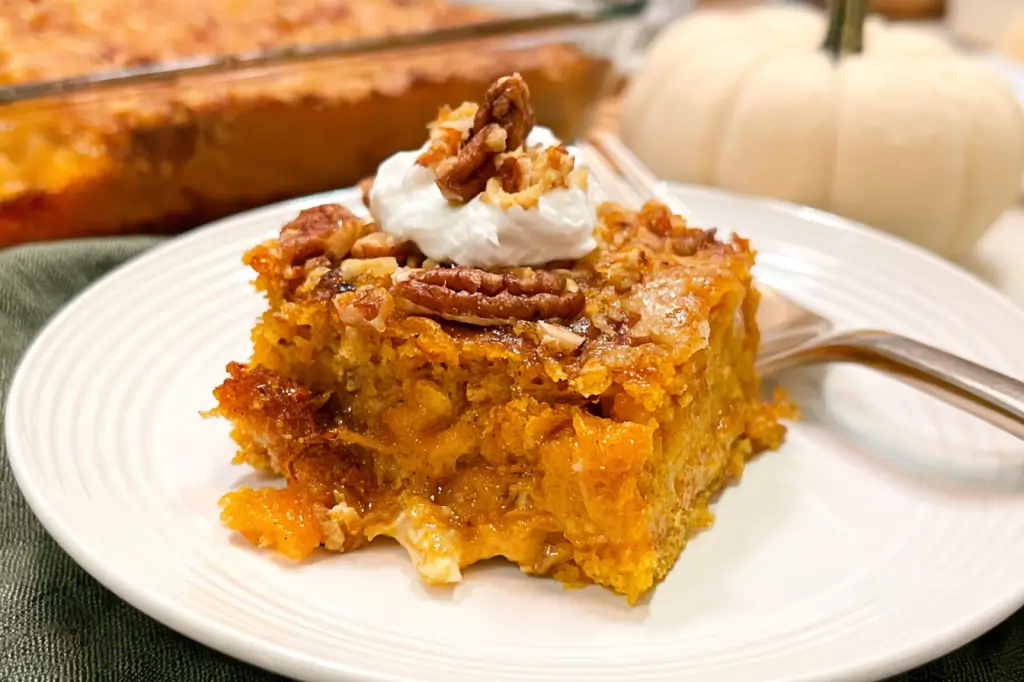 Homemade Pumpkin Dump Cake