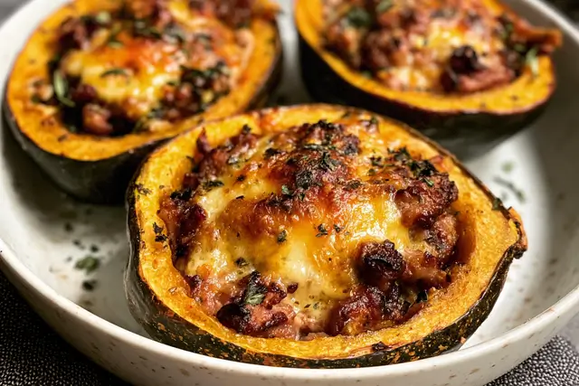 Stuffed Acorn Squash with Sausage