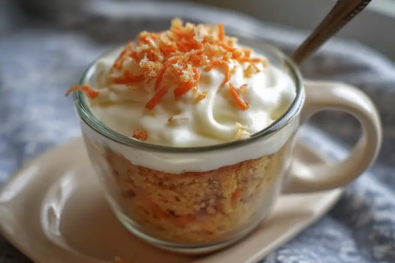 5 Minute Carrot Mug Cake Recipe 5 Minute Carrot Mug Cake Recipe | Quick and Easy Single-Serve Dessert