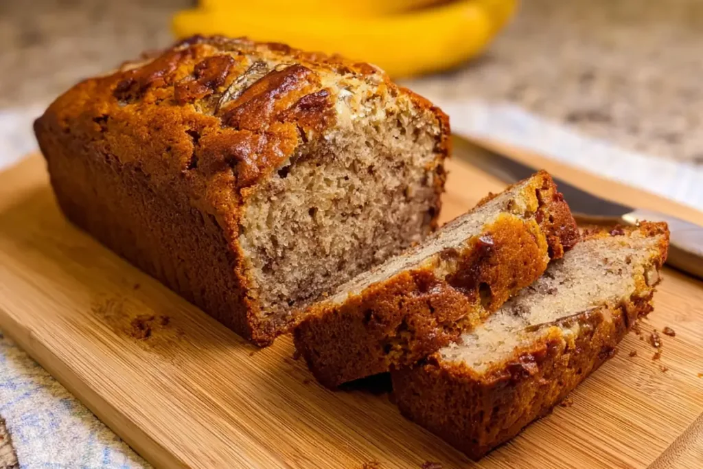 Banana Banana Bread: A Delightfully Sweet Treat 4 Deliciously Moist Banana Banana Bread Slice