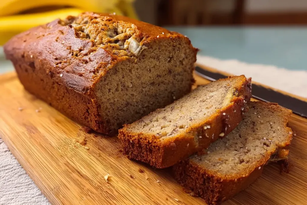 Banana Banana Bread Freshly Baked 