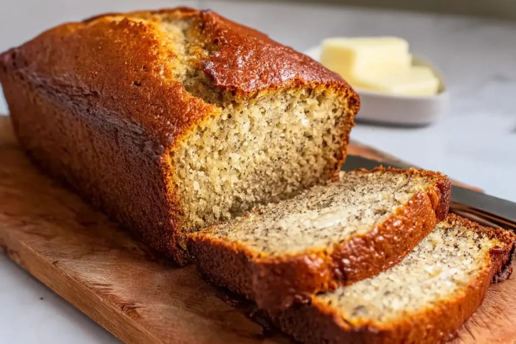 Freshly Baked Banana Bread  
