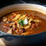 Chicken Tortilla Soup IV: A Delightful Bowl of Comfort 5 Chicken Tortilla Soup IV Bowl with Fresh Toppings