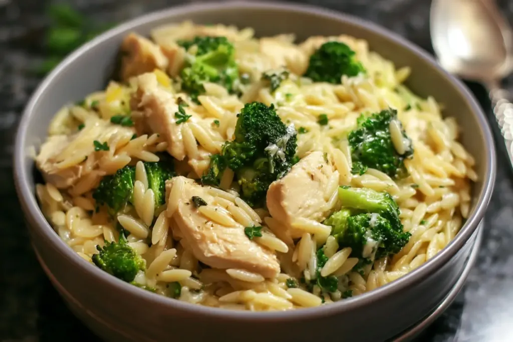 Easy Chicken and Broccoli Orzo | One-Pan Creamy Pasta Dinner 9 Easy Chicken and Broccoli Orzo Easy Chicken and Broccoli Orzo | One-Pan Creamy Pasta Dinner