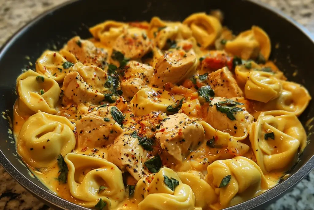 One-Pot Spicy Garlic Butter Chicken Tortellini | Easy 30-Minute Dinner 11 One Pot Spicy Garlic Butter Chicken Tortellini One-Pot Spicy Garlic Butter Chicken Tortellini | Easy 30-Minute Dinner