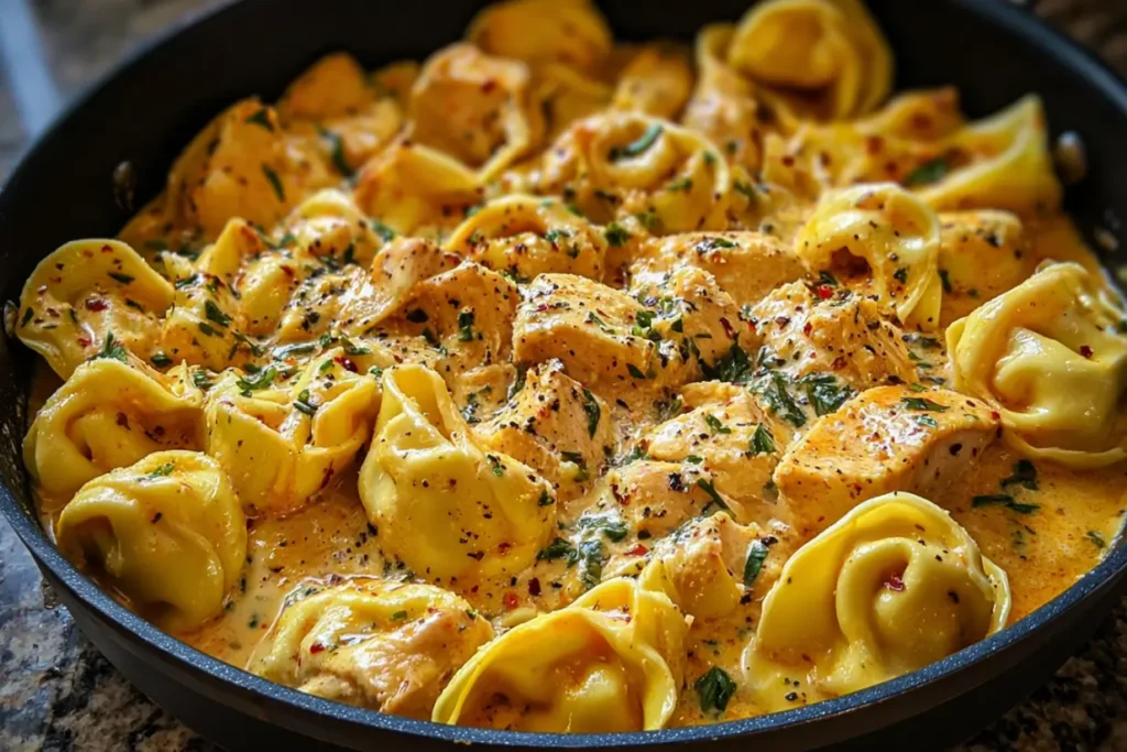 One Pot Spicy Garlic Butter Chicken Tortellini1 One-Pot Spicy Garlic Butter Chicken Tortellini | Easy 30-Minute Dinner