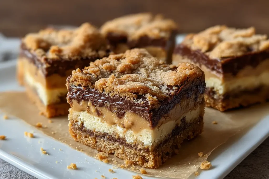 Peanut Butter Greek Yogurt Cookie Pie Bars with Crackled Tops Peanut Butter Greek Yogurt Cookie Pie Bars with Crackled Tops