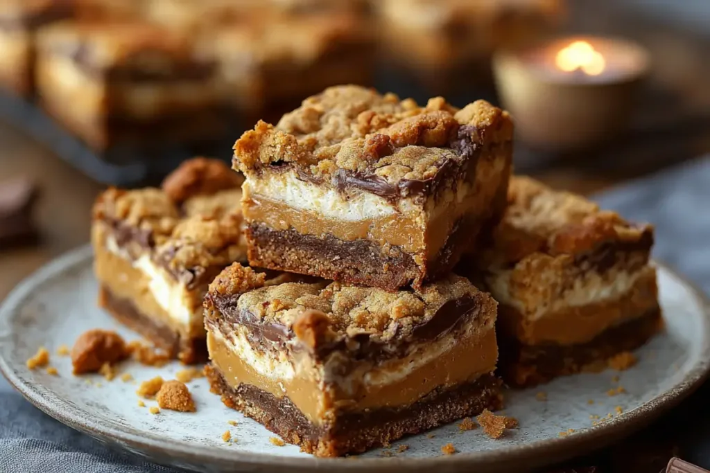 Peanut Butter Greek Yogurt Cookie Pie Bars with Crackled Tops 4 Peanut Butter Greek Yogurt Cookie Pie Bars with Crackled Tops1 Peanut Butter Greek Yogurt Cookie Pie Bars with Crackled Tops