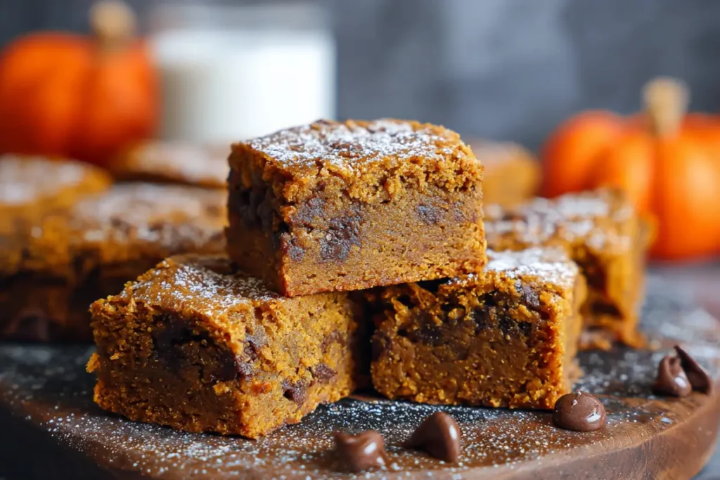 Pumpkin Blondies1 Pumpkin Blondies Recipe | Chewy, Spiced Fall Dessert Bars