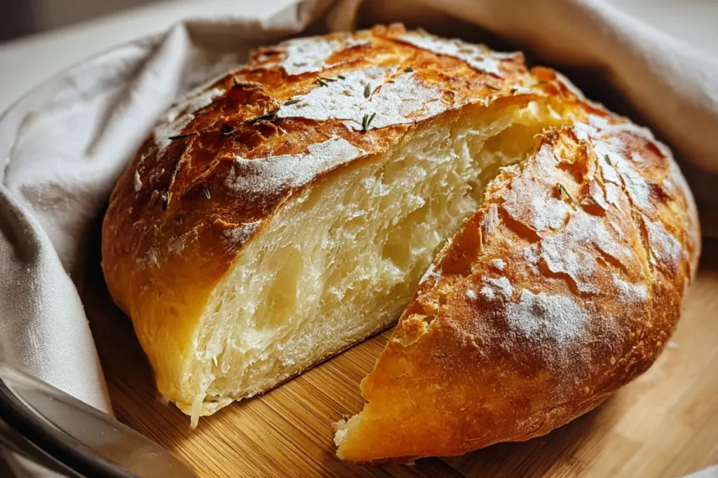 Quick 20-Minute Homemade Bread Fresh Out of the Oven
