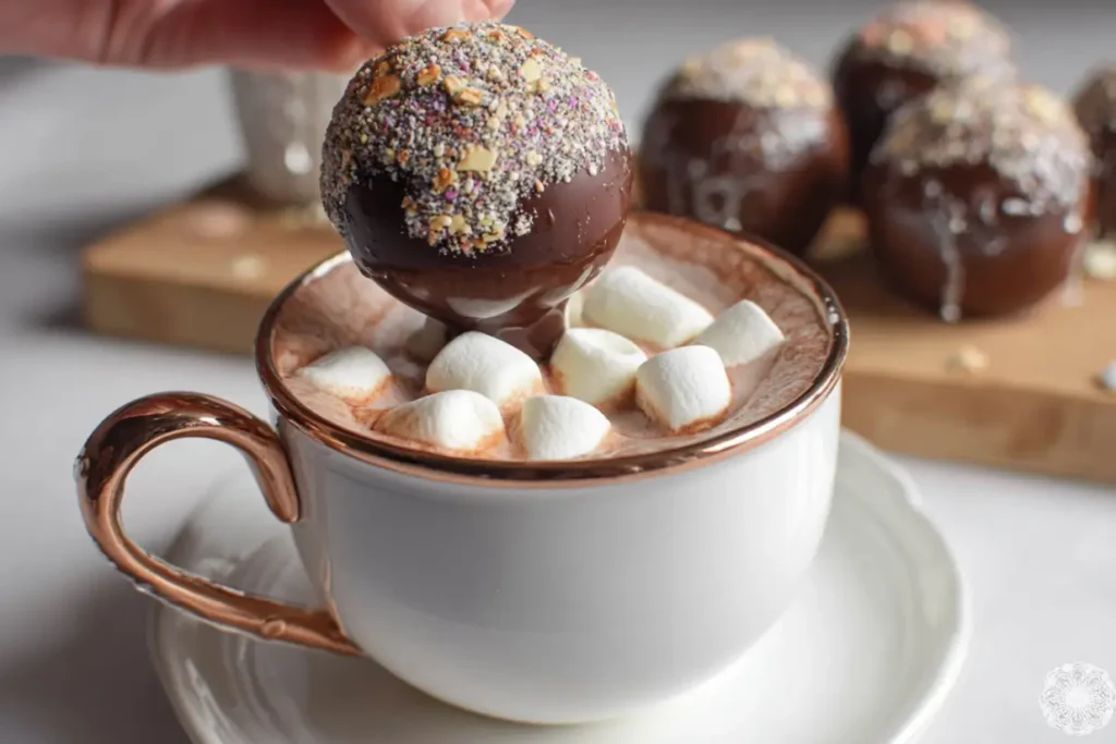 hot cocoa bombs with marshmallows