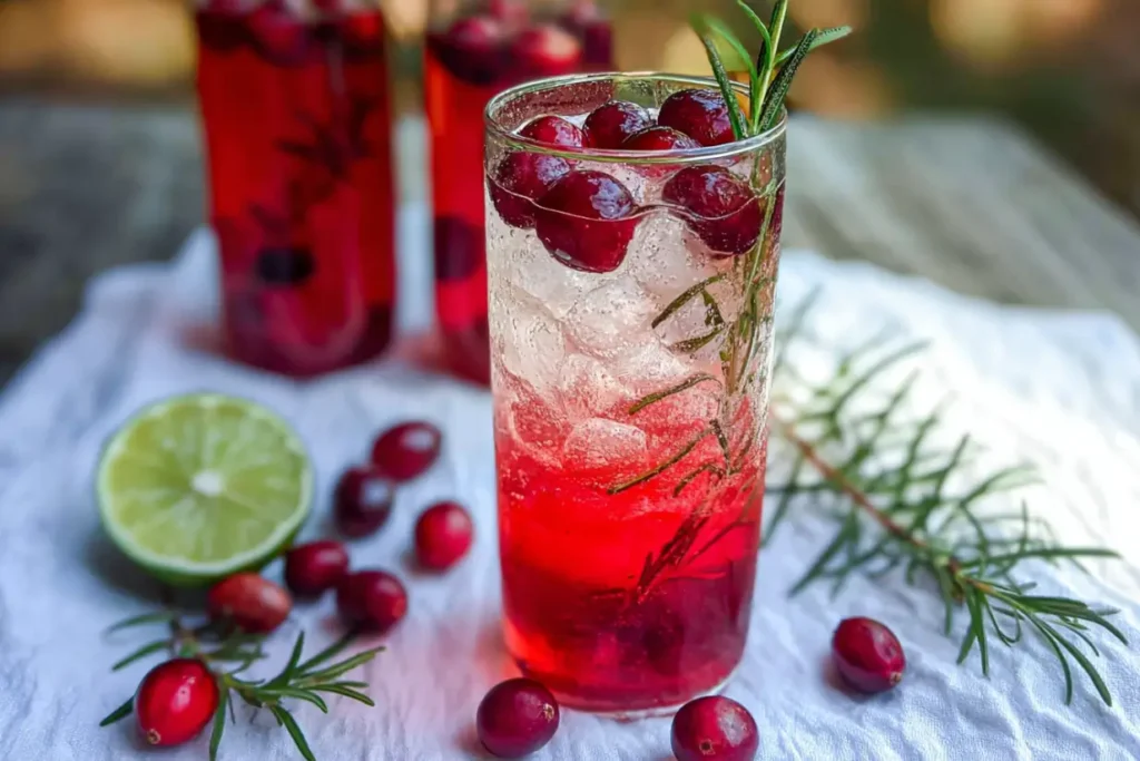 Sparkling Cranberry Mocktail Sparkling Cranberry Mocktail – Festive, Booze-Free, Easy