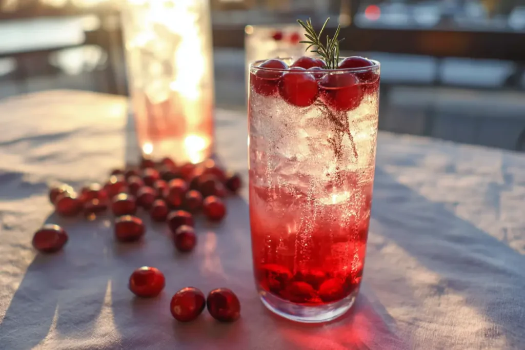 Sparkling Cranberry Mocktail1 Sparkling Cranberry Mocktail – Festive, Booze-Free, Easy