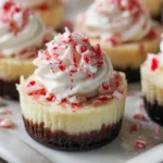 peppermint mini cheesecakes