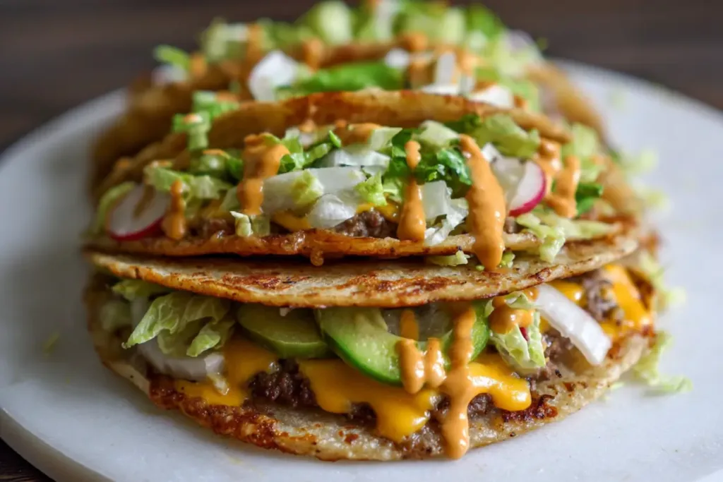 Big Mac Tacos (Smash Burger Tacos) – A Delicious Twist! 3 Big Mac Tacos Smash Burger Tacos Big Mac Tacos (Smash Burger Tacos) – A Delicious Twist!