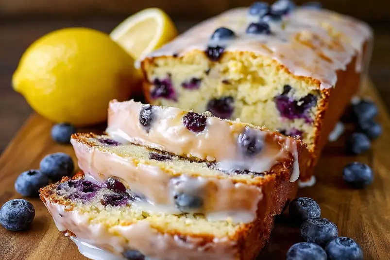 Blueberry Lemon Bread with Lemon Glaze 1 Blueberry Lemon Bread with Lemon Glaze | Easy Moist Recipe
