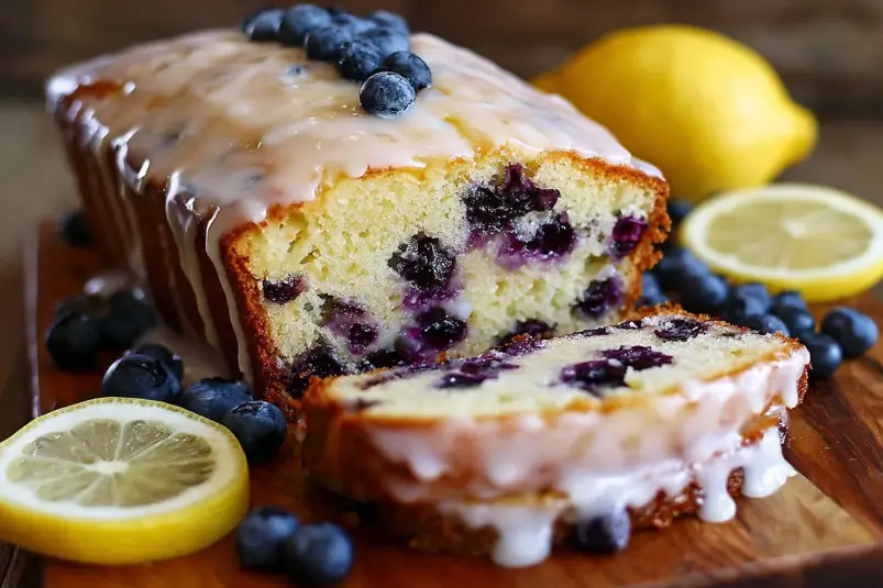 Blueberry Lemon Bread with Lemon Glaze Blueberry Lemon Bread with Lemon Glaze | Easy Moist Recipe