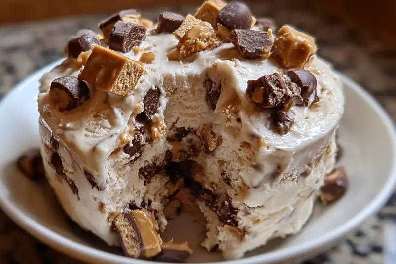 Cookie Dough Snickers & Reese’s Ice Cream Recipe - Pure Indulgence 4 Cookie dough snickers reeses ice cream recipe1 Cookie Dough Snickers & Reese’s Ice Cream Recipe - Pure Indulgence