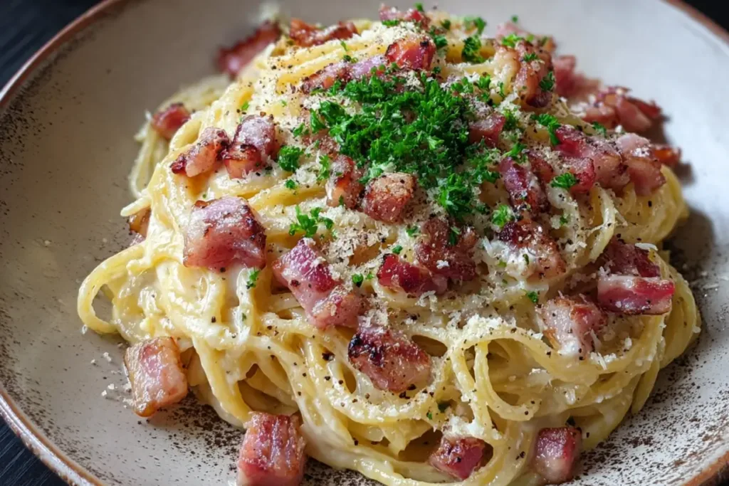 Creamy Bacon Carbonara Pasta: A Divine Dinner Delight