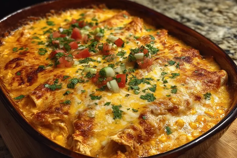 Creamy Chicken Enchilada1 Creamy Chicken Enchilada Delight You Can’t Resist