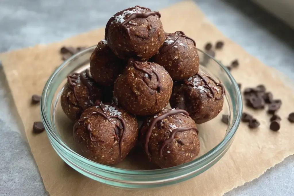 Double Chocolate Peanut Butter Cookie Dough Bliss Balls: Try These Now!
