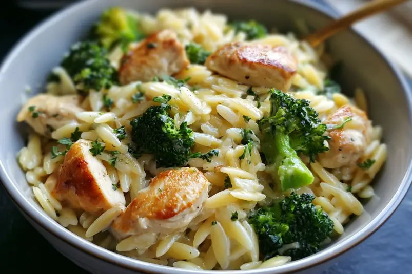 Easy Chicken and Broccoli Orzo Easy Chicken and Broccoli Orzo Recipe – Quick One-Pan Dinner