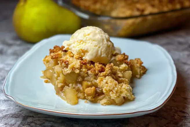 Easy Delicious Pear Crumble (Best Recipe) You'll Love!