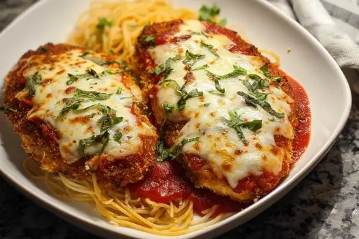 Healthy Chicken Parmesan Recipe 1 Healthy Chicken Parmesan Recipe | Light, Crispy & Flavorful
